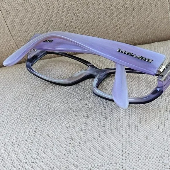 RL Ralph Lauren Women Glasses Frame Lilac/Black Eyeglasses RL6018 Made in Italy - Picture 5 of 12
